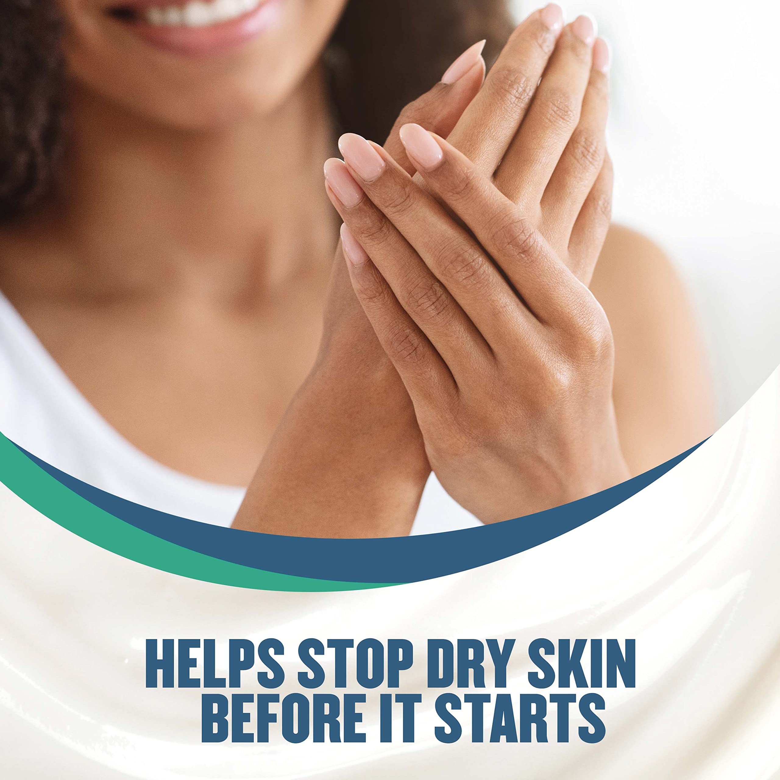Gold Bond healing hand cream ingredients showing seven moisturizers and three vitamins.
