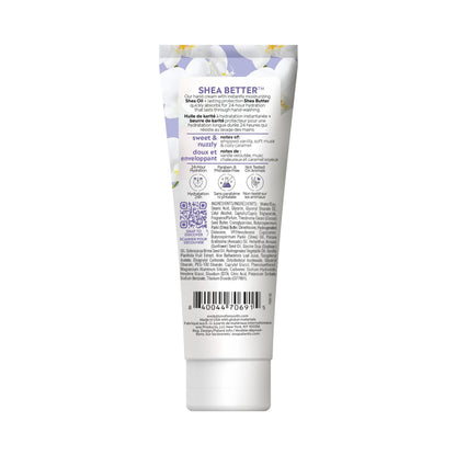 Eos Vanilla Cashmere hand lotion packaging details
