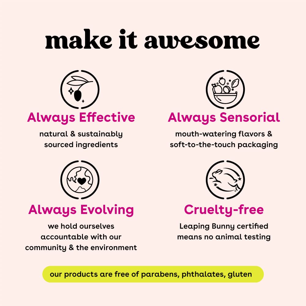 Eos moisturizing hand cream back label ingredient details
