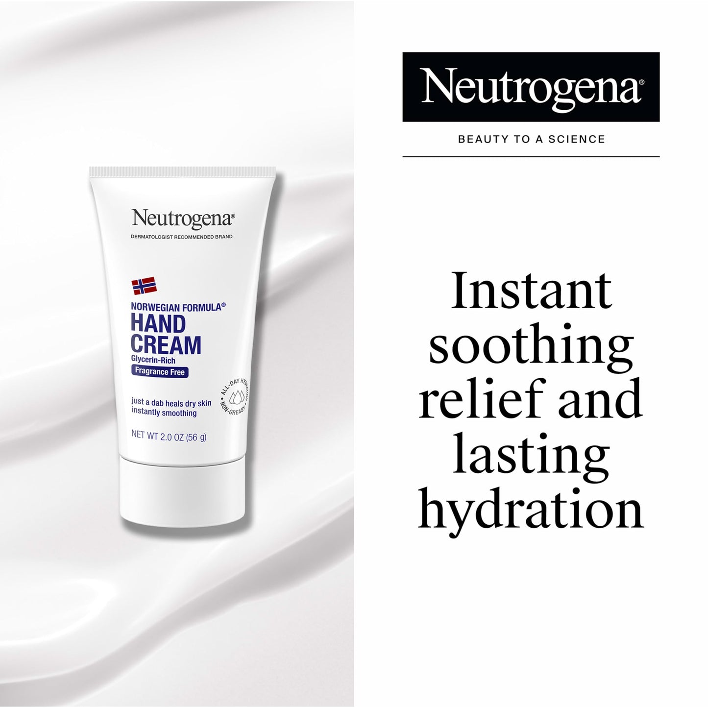 Neutrogena fragrance free hand lotion concentrated glycerin formula packaging