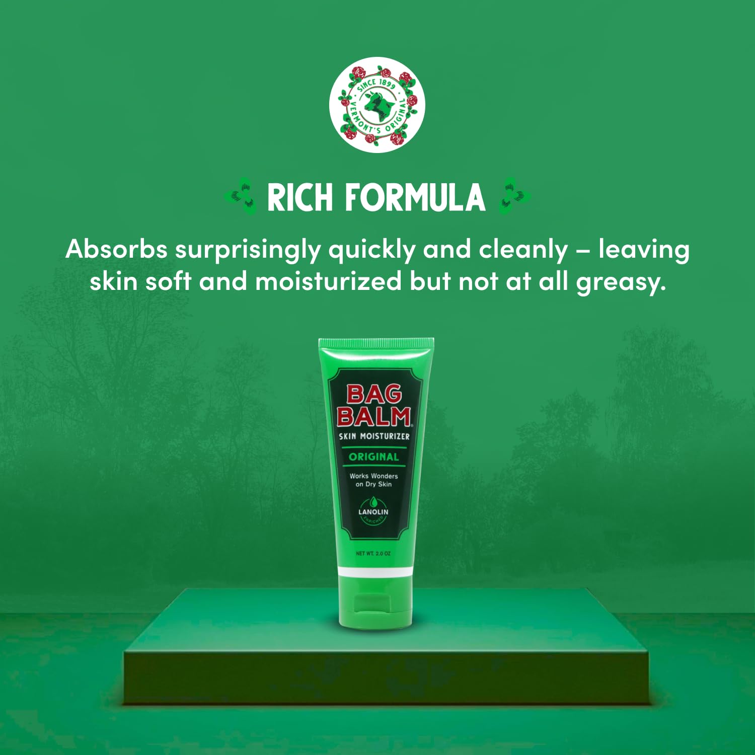 Bag Balm hand balm for dry skin dual pack display emphasizing intensive lanolin formula.