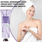 Side angle view of the hand care cream tubes