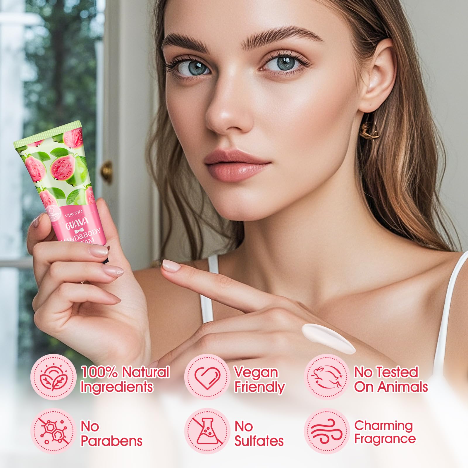 Compact travel size mini hand cream set by VISCOO for women and holiday gifting