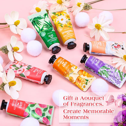 VISCOO non greasy fast absorbing hand moisturizer tubes in a colorful row view