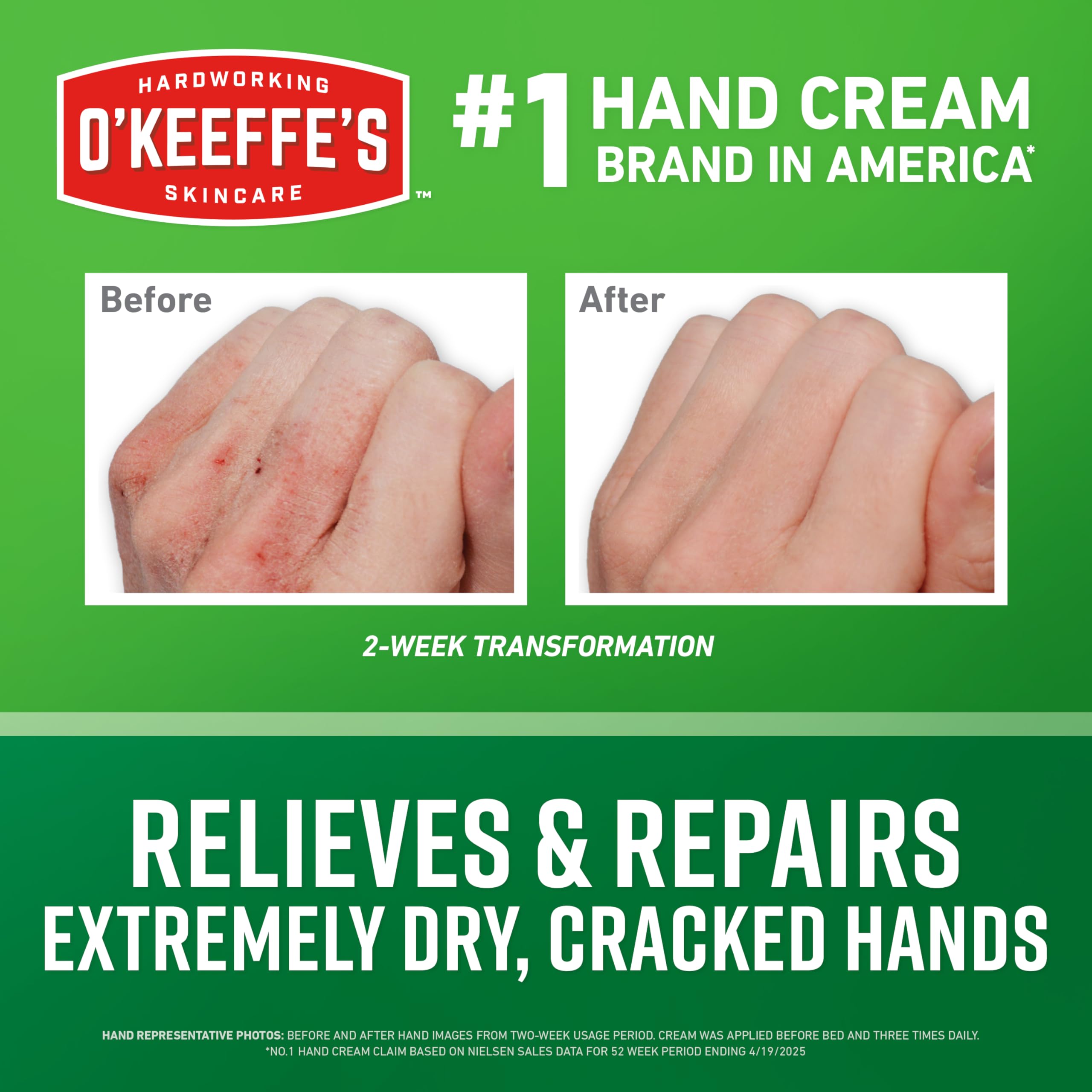 Close up of the day time Working Hands three ounce cream tube for dry hand repair.