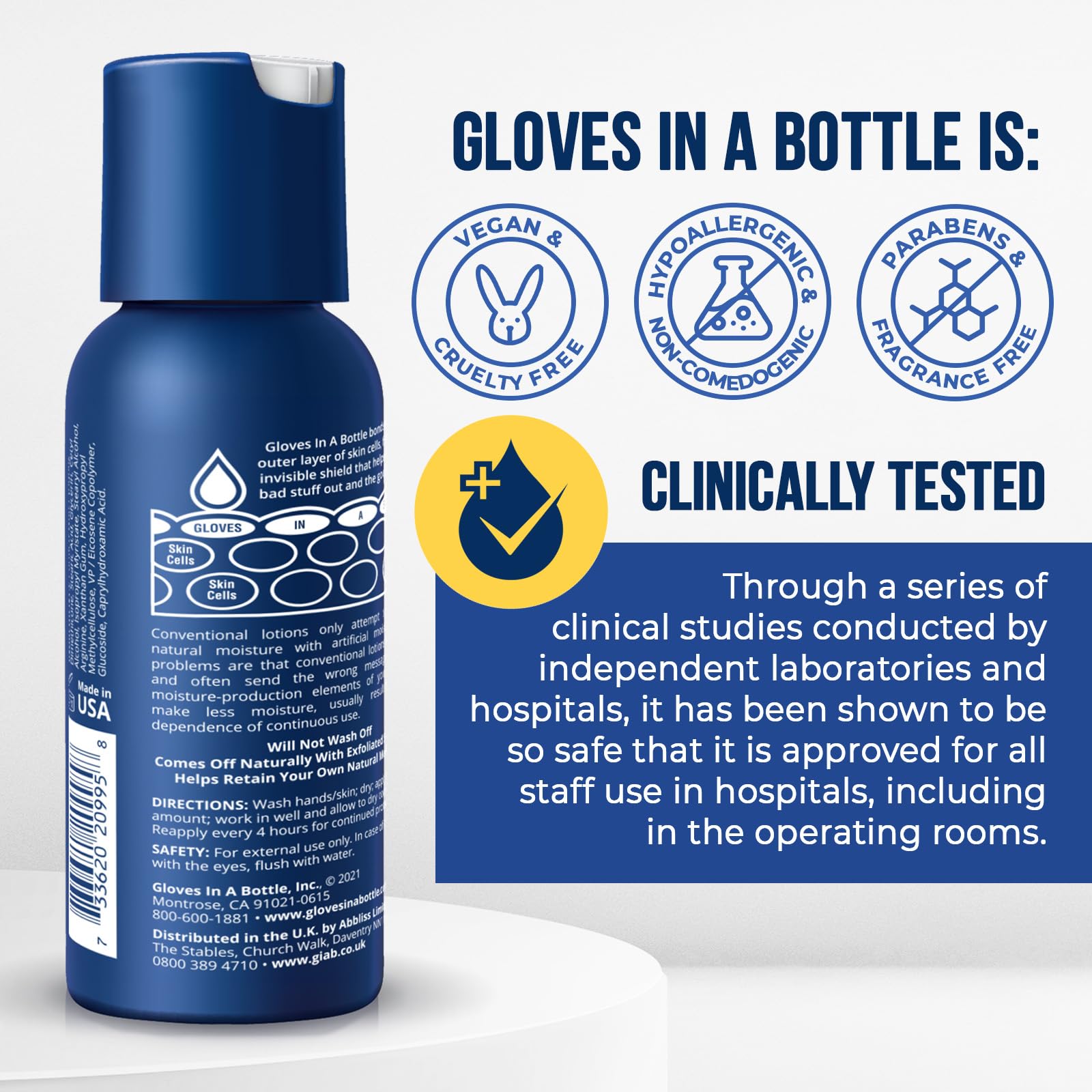 Non-greasy silicone glove hand lotion for cracked hands and psoriasis