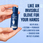 Gloves In A Bottle daily skincare routine application on dry hands