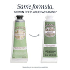 L'Occitane 1 ounce hand cream angled display showing brand logo