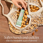 Close up of L'Occitane hand cream tube cap and label details