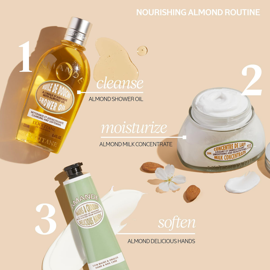 Lifestyle flat lay featuring L'Occitane hand cream tube