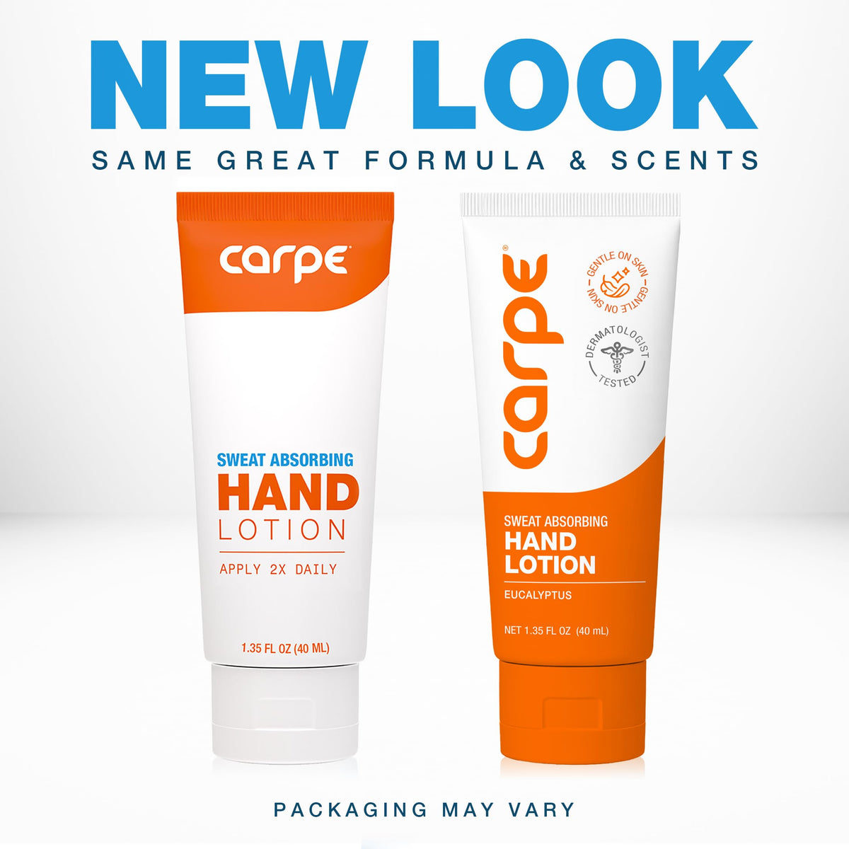 Carpe 40 milliliters hand lotion product container