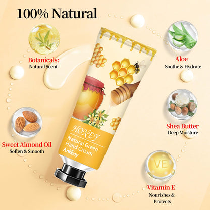 Ankooy assortment of twelve moisturizing hand lotions highlighting non-greasy natural extracts