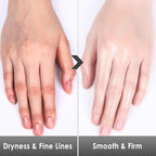 Ankooy hand cream set being applied to dry hands for deep hydration.