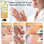 Assorted plant fragrance labels featured on the Ankooy hand cream tubes.