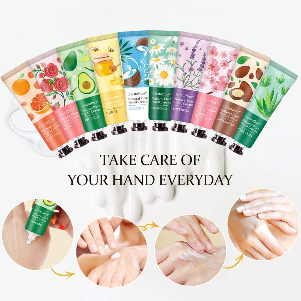 Cristalbox mini hand lotion tubes in gift box