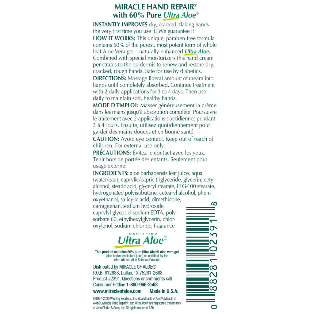 Miracle of Aloe multi pack box and tubes display