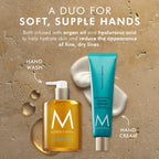 Moroccanoil hand cream formula and texture display