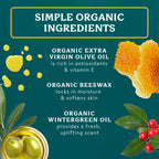 Organic hand cream texture closeup view