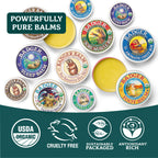 Badger moisturizer tin label details