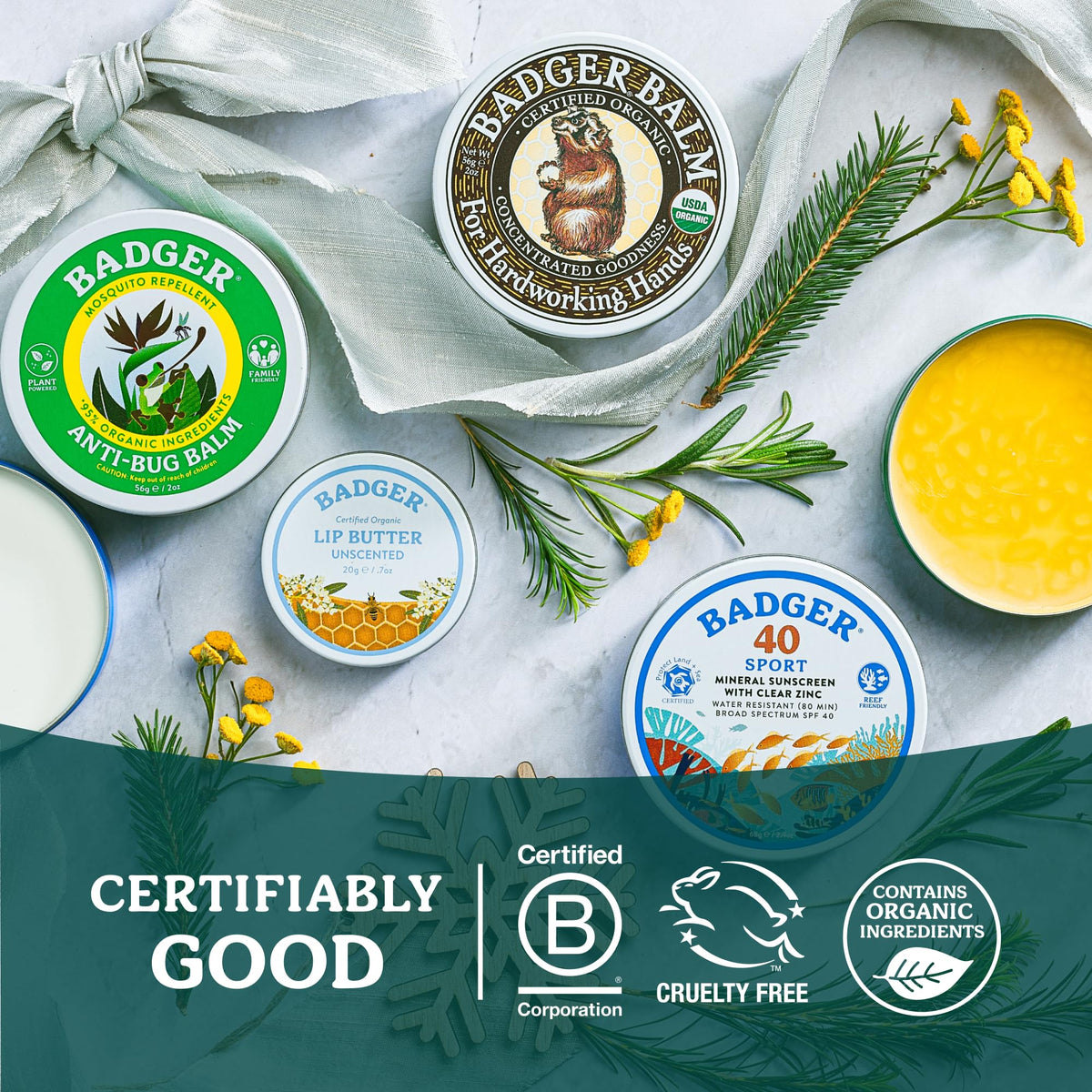 Natural hand repair balm size reference