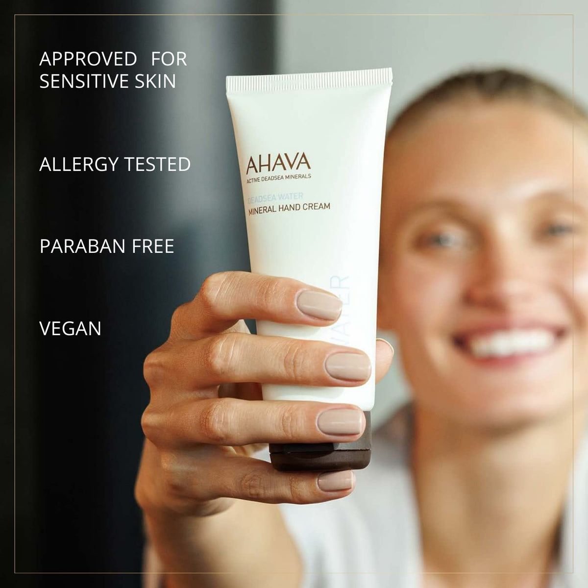 Ahava Dead Sea hand cream lifestyle placement shot