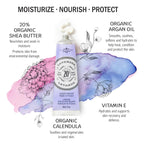 La Chatelaine travel size organic hand lotion tube