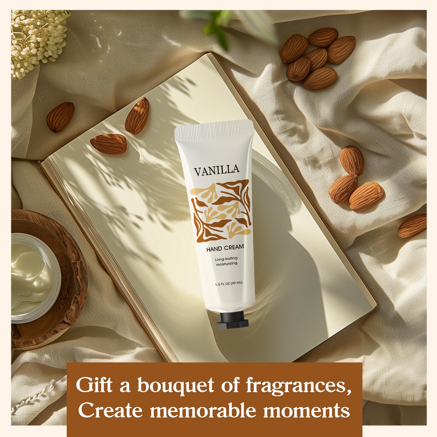 Body and Earth Love natural plant fragrance hand lotion collection arranged neatly in premium gift packaging