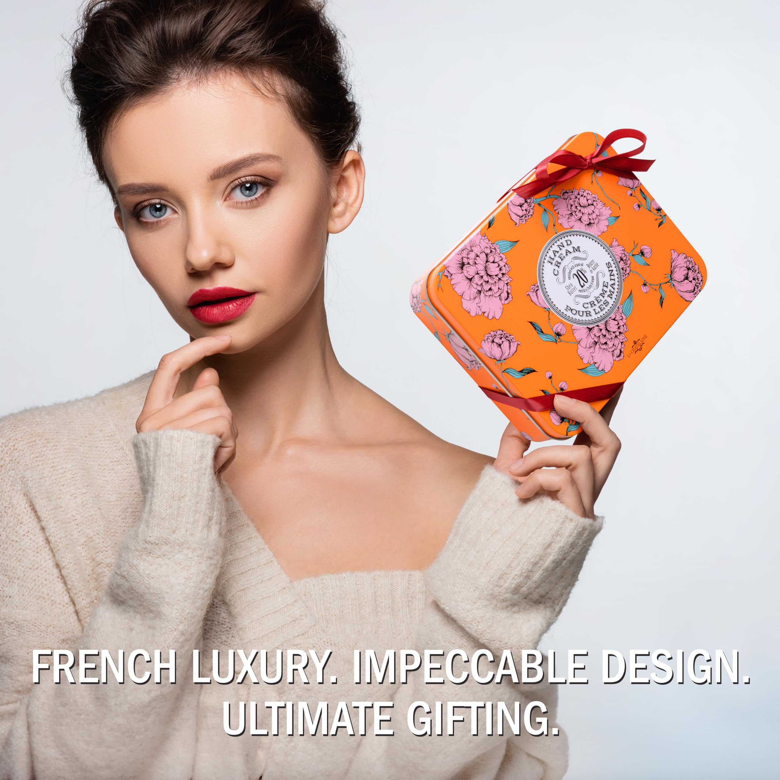 Luxury travel size moisturizing hand creams displaying Gardenia and Oud Rose variants