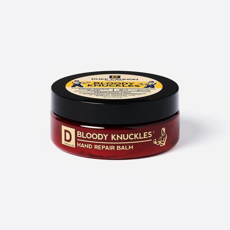 Authentic Duke Cannon Bloody Knuckles balm for dry skin restoration