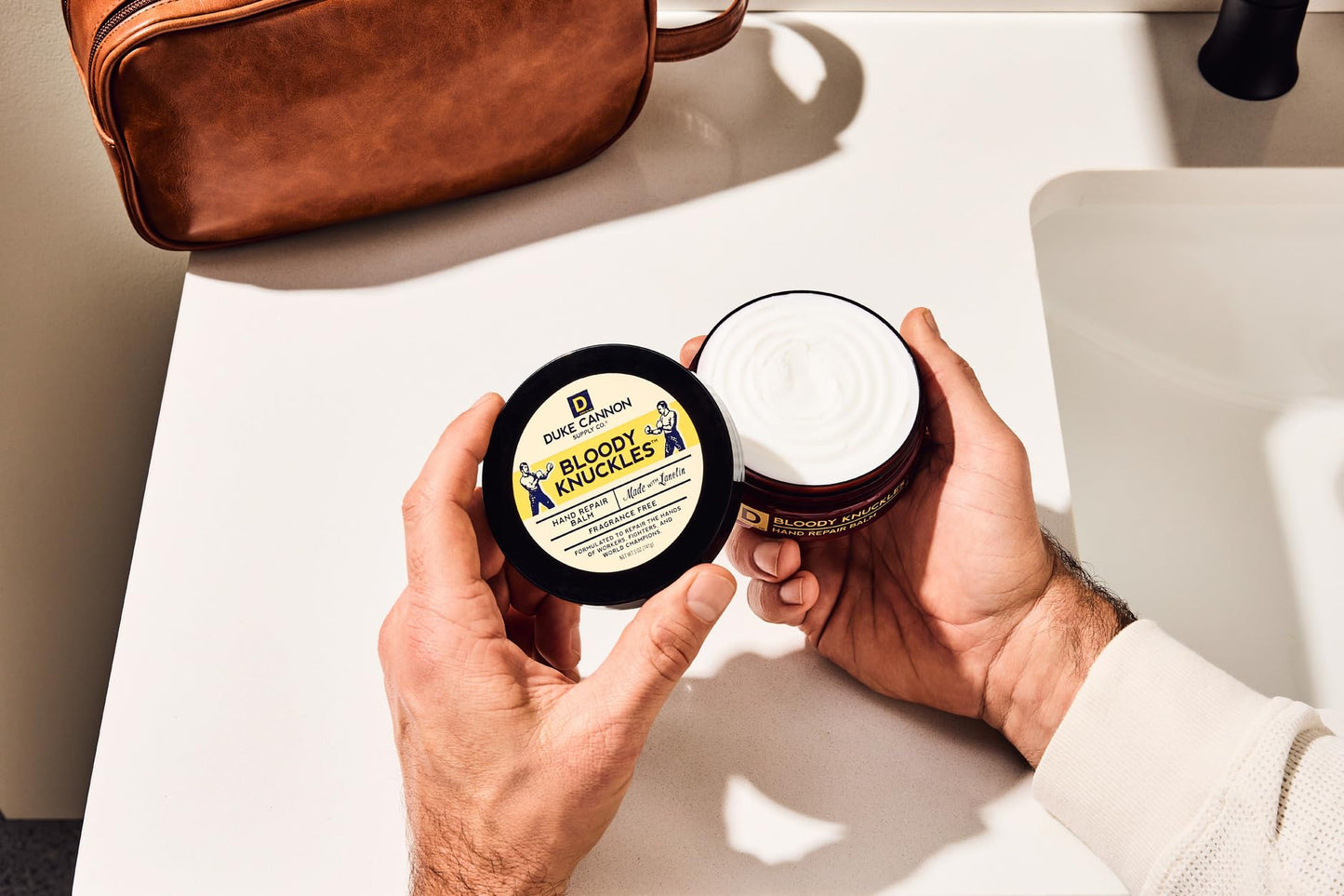 Duke Cannon Supply Co five ounce intensive hand repair balm container