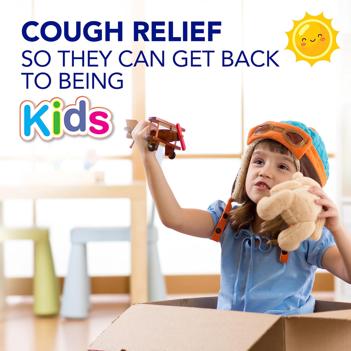 Vicks DayQuil Kids bottle for daytime chest and nasal congestion care.