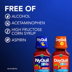 Two pack of eight ounce Vicks Kids Berry flavored liquid cold medicine.