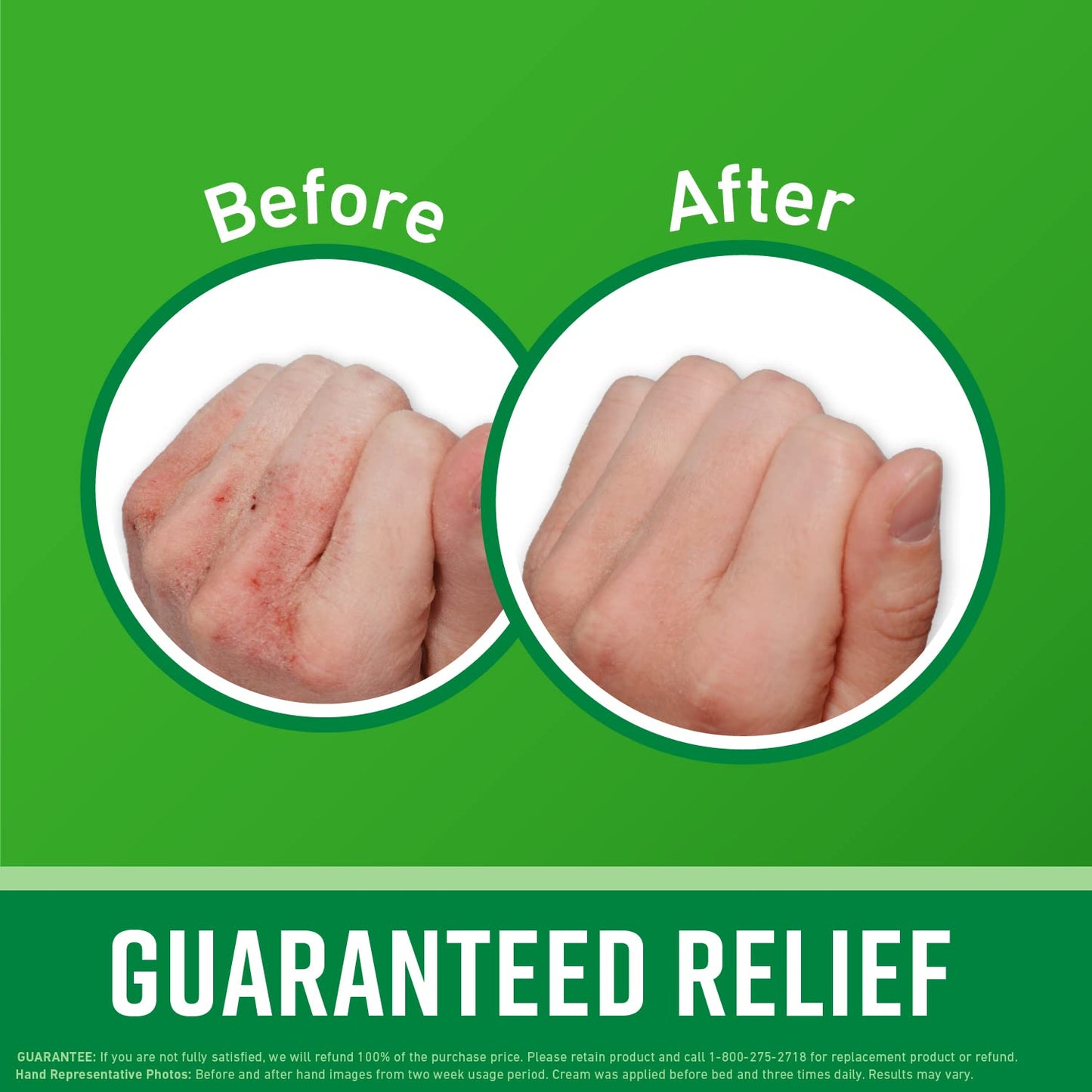 Close up of O'Keeffe's Working Hands hand cream tube highlighting the non greasy concentrated formula.