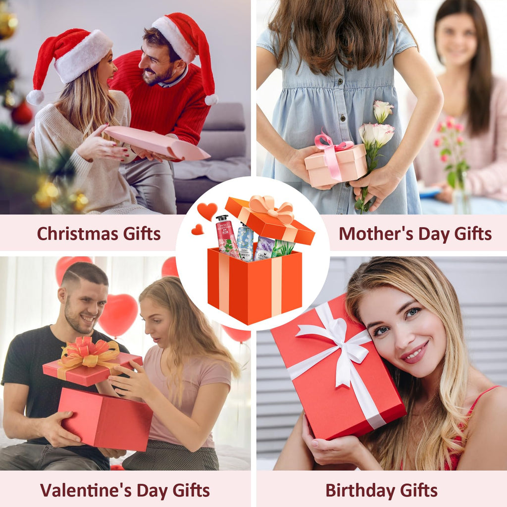 Complete twelve count hand lotion set packaged for gifting
