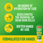 Demonstration of O'Keeffe's Intense Renewal cream applied on dry hands