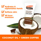 Palmer's green coffee extract hand cream texture swatch