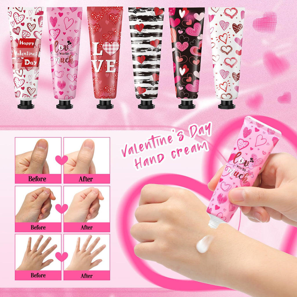 Travel-sized hand lotion tubes arranged in decorative presentation