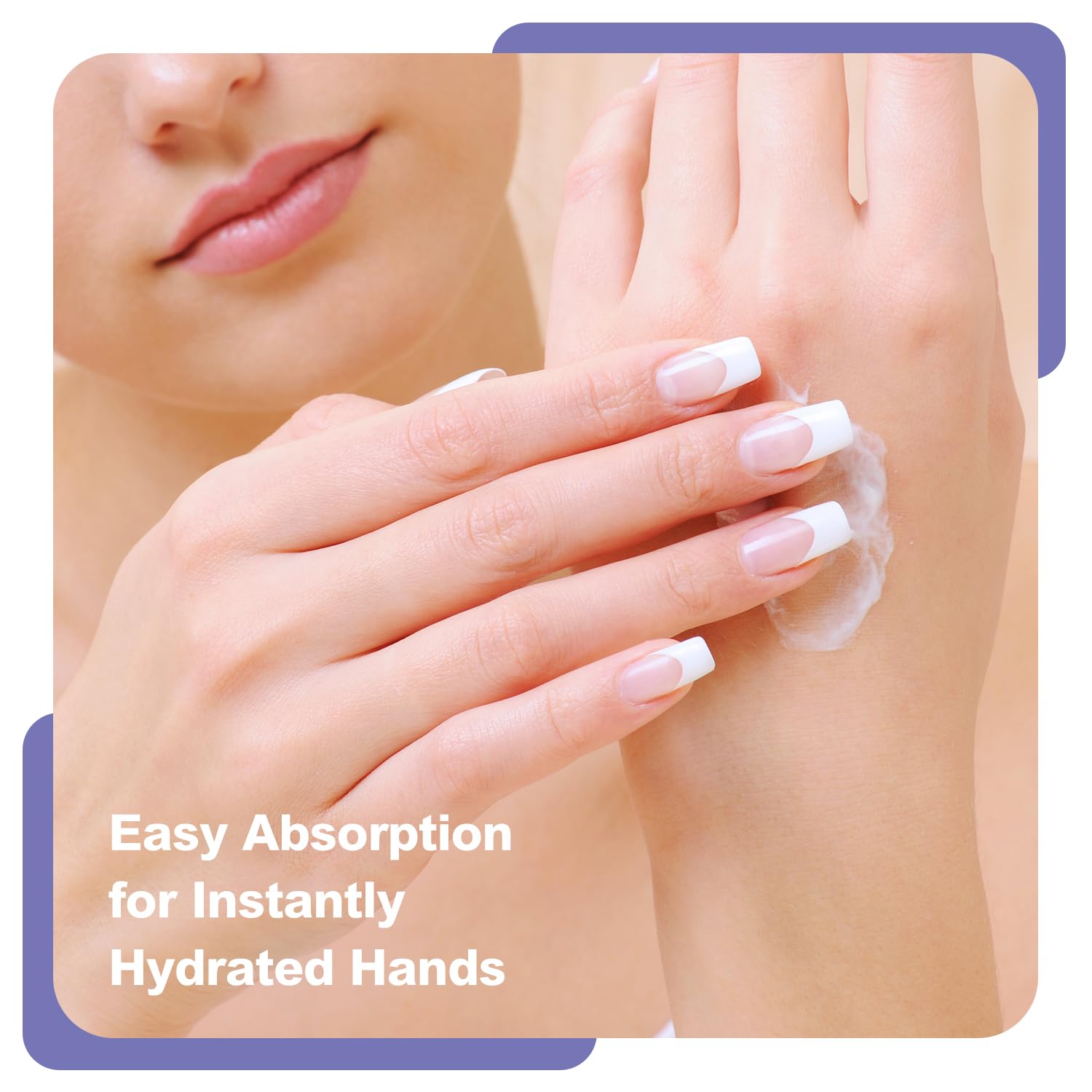 Spa Luxetique mini hand lotion collection showcasing the compact dimensions next to a standard travel cosmetic bag