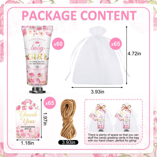 VISCOO travel size cherry blossom hand lotion tubes with organza gift bags
