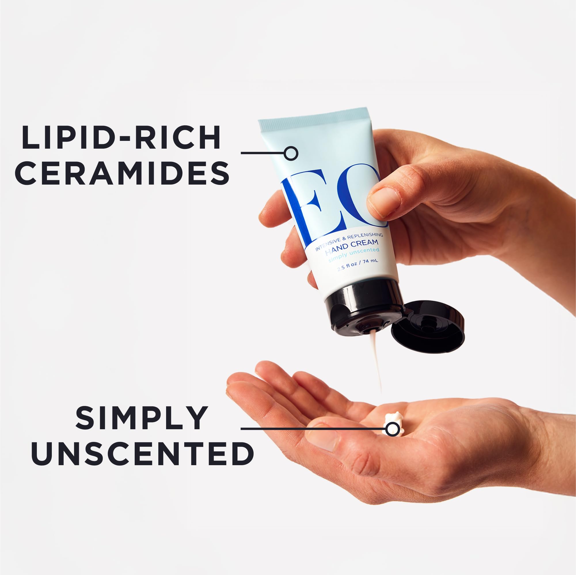 EO Products fragrance free hand cream for sensitive skin moisture barrier repair