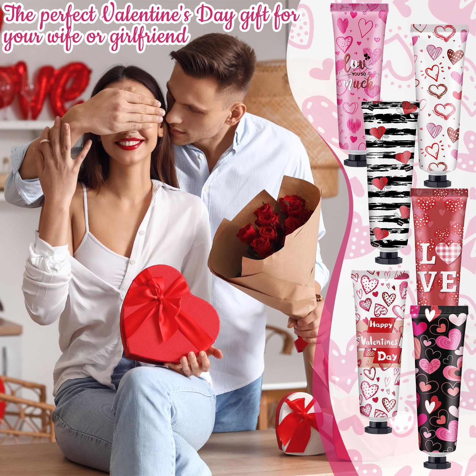 Loopeer hydrating lip balms and heart themed gift sets for party favors