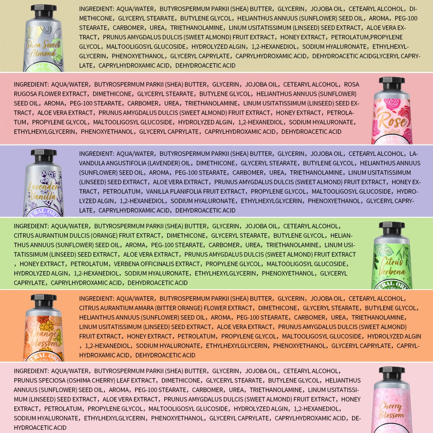 Authentic USA imported Yoken moisturizing hand lotion pack text detail