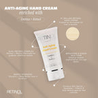 Robanda Retinol Anti Aging Hand Cream lifestyle application on hands