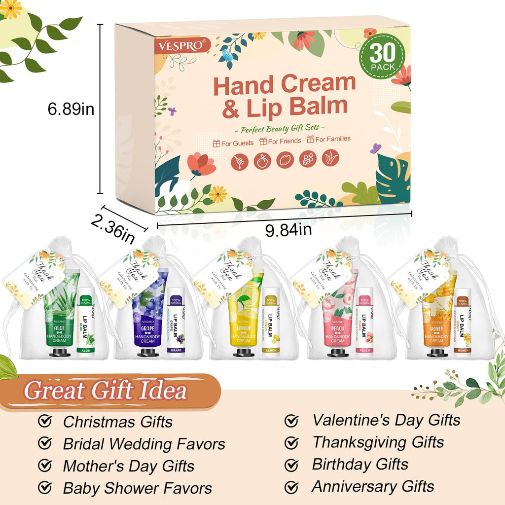 Vespro party favors package with thank you cards