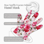 Detailed view of rose petal essence texture for hand repair