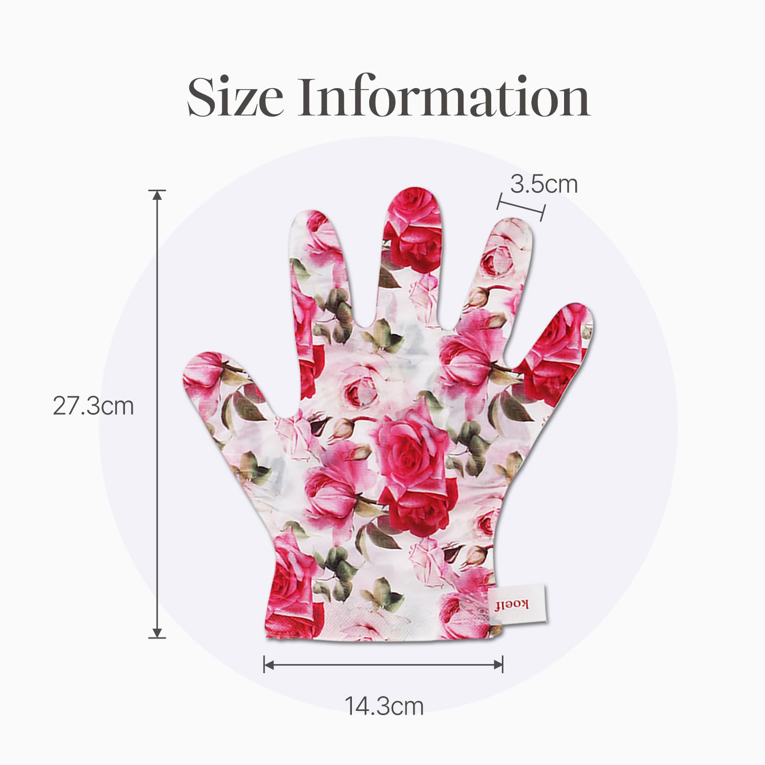 Side view of Koelf hand mask 5 pair box