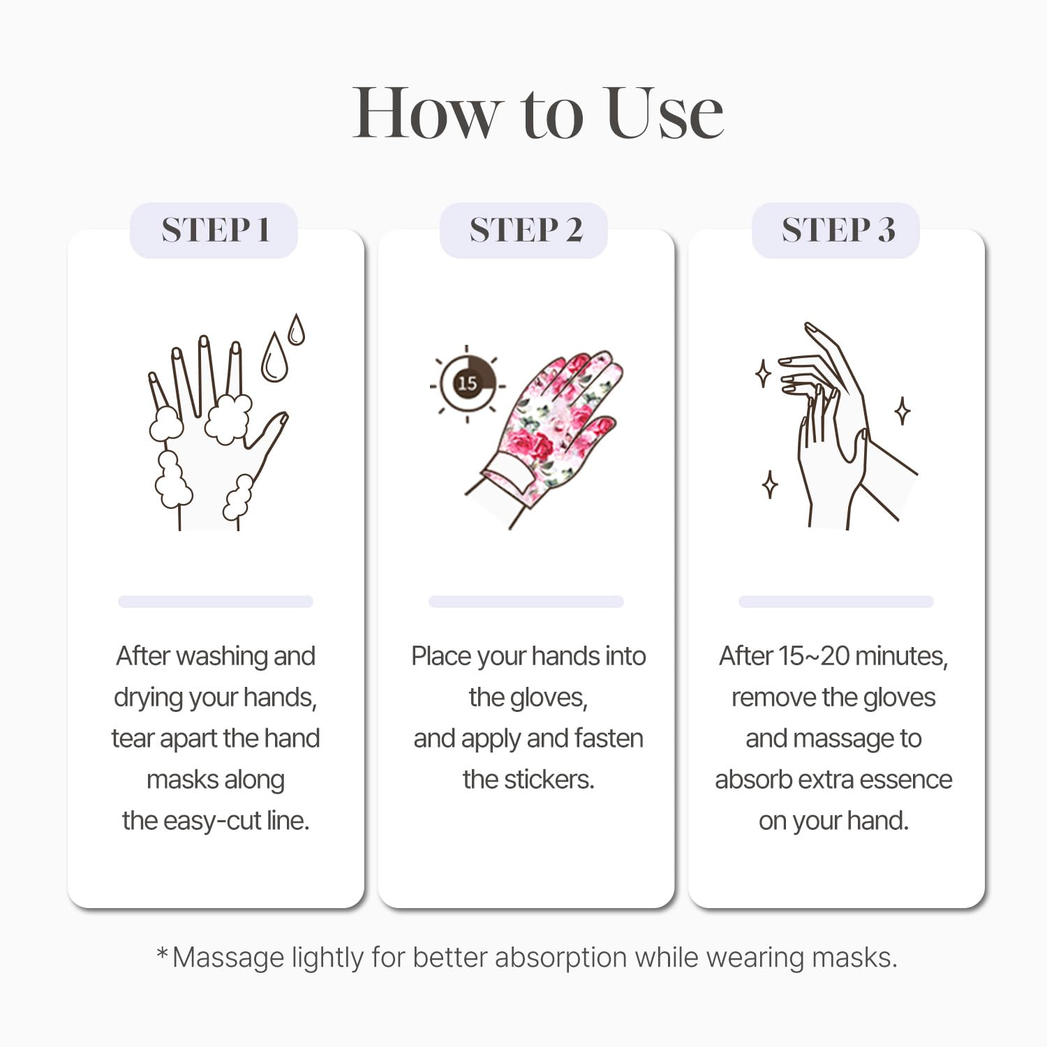 Spa application of Koelf rose petal hand mask