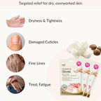 Epielle 6 pair pack hand mask gloves for intensive spa skin care