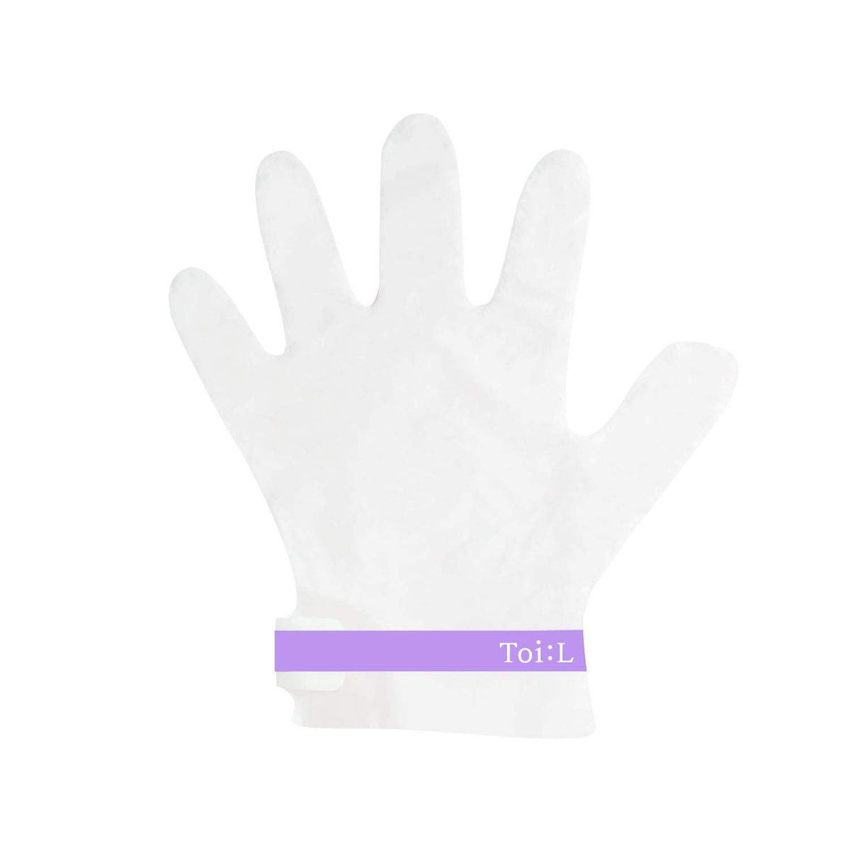 Set of five pairs of Toi:L hand mask packs arranged together