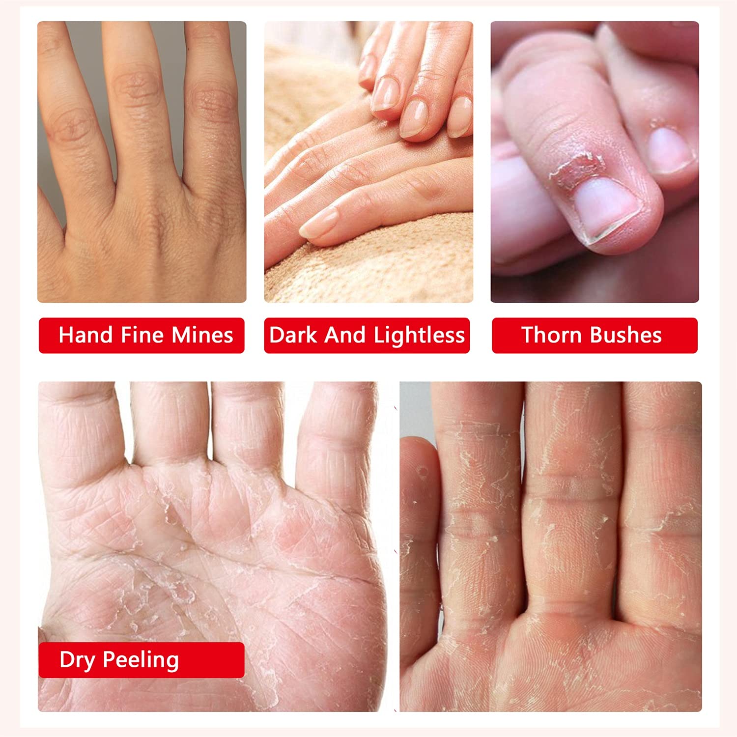 Person using Aiqiusha moisturizing hand spa gloves